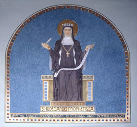 ⓒWandgemälde "Hildegardis Prophetissa" ⓒ Abtei St. Hildegard, Rüdesheim Eibingen